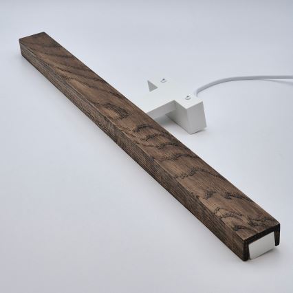 Brilagi - LED Fürdőszobai tükörmegvilágítás WOODY MIRROR LED/12W/230V 60 cm IP44 tölgy dió/fehér