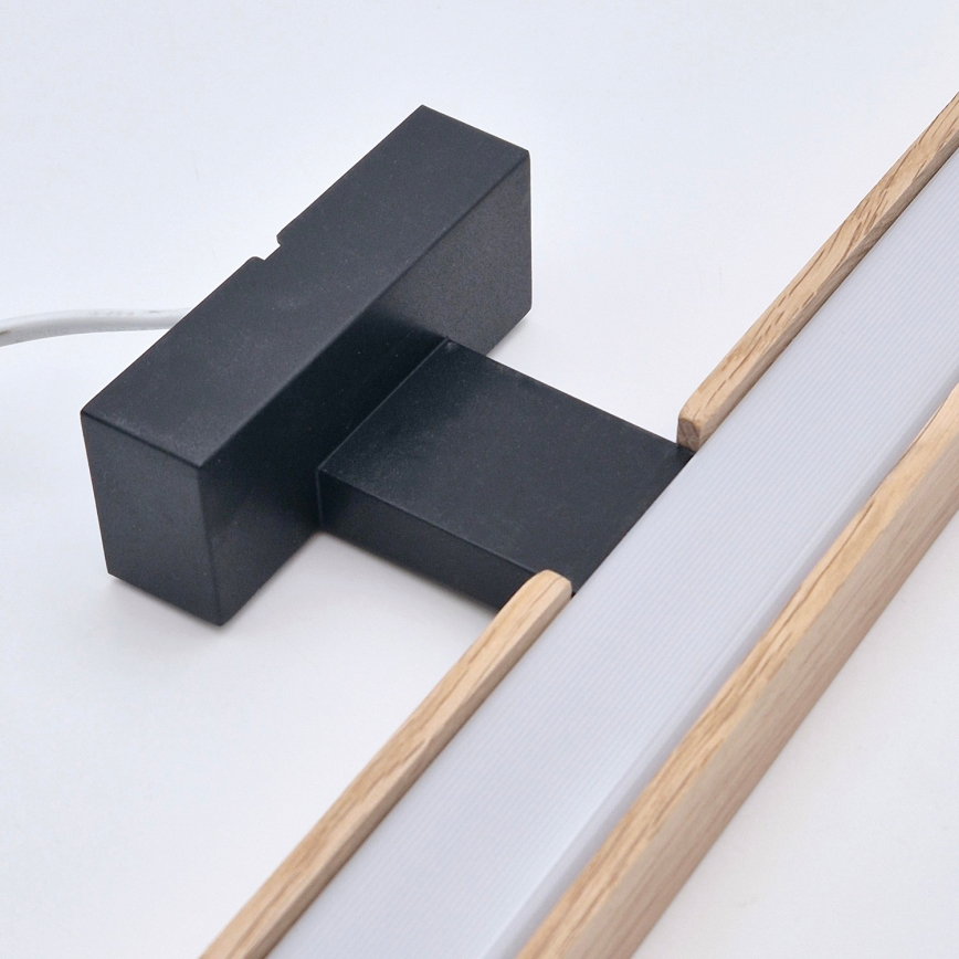 Brilagi - LED Fürdőszobai tükörmegvilágítás WOODY MIRROR LED/12W/230V 60 cm IP44 tölgy/fekete