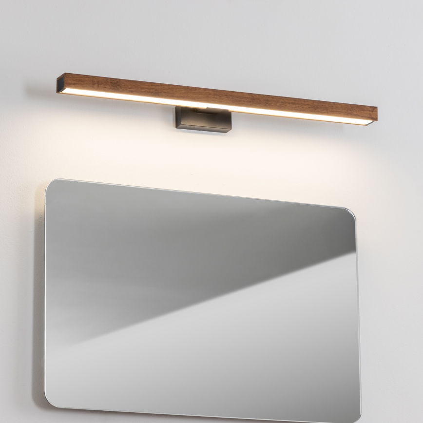 Brilagi - LED Fürdőszobai tükörmegvilágítás WOODY MIRROR LED/12W/230V 60 cm IP44 tölgy cseresznye/fekete
