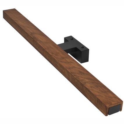 Brilagi - LED Fürdőszobai tükörmegvilágítás WOODY MIRROR LED/12W/230V 60 cm IP44 tölgy cseresznye/fekete