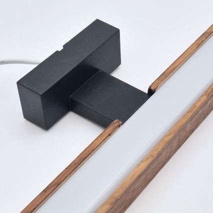 Brilagi - LED Fürdőszobai tükörmegvilágítás WOODY MIRROR LED/12W/230V 60 cm IP44 tölgy cseresznye/fekete