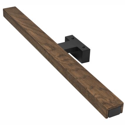 Brilagi - LED Fürdőszobai tükörmegvilágítás WOODY MIRROR LED/12W/230V 60 cm IP44 tölgy dió/fekete