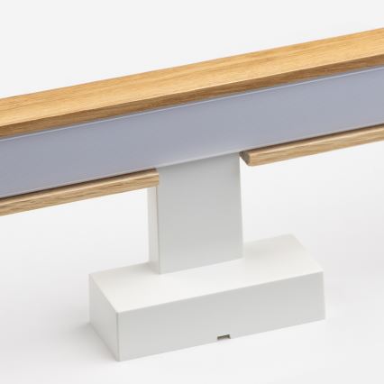 Brilagi - LED fürdőszobai tükörmegvilágítás WOODY MIRROR LED/15W/230V 90 cm IP44 tölgy/fehér