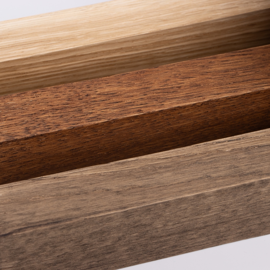 Brilagi - LED Fürdőszobai tükörmegvilágítás WOODY MIRROR LED/15W/230V 90 cm IP44 tölgy dió/fehér