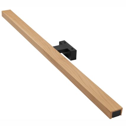 Brilagi - LED fürdőszobai tükörmegvilágítás WOODY MIRROR LED/15W/230V 90 cm IP44 tölgy/fekete