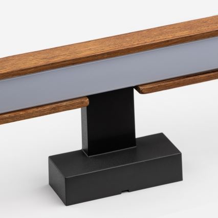 Brilagi - LED Fürdőszobai tükörmegvilágítás WOODY MIRROR LED/15W/230V 90 cm IP44 tölgy cseresznye/fekete