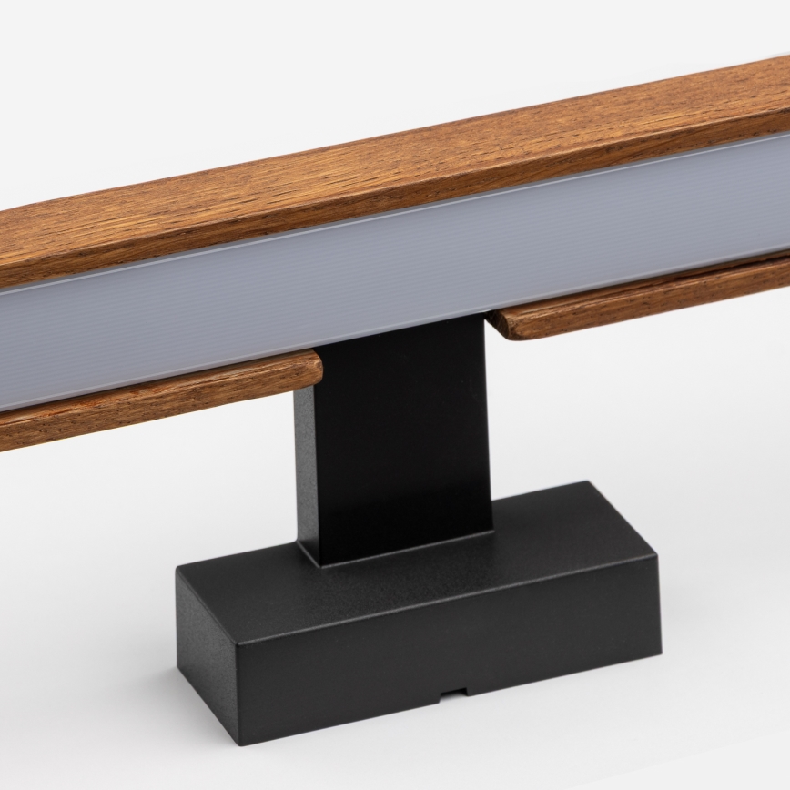 Brilagi - LED Fürdőszobai tükörmegvilágítás WOODY MIRROR LED/15W/230V 90 cm IP44 tölgy cseresznye/fekete