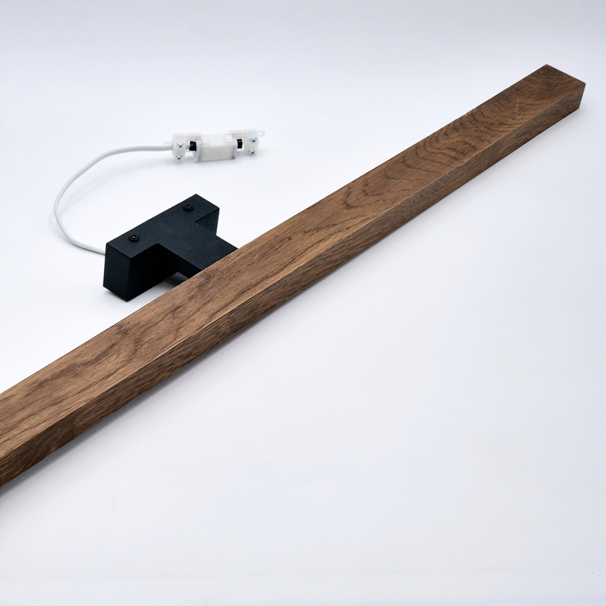 Brilagi - LED Fürdőszobai tükörmegvilágítás WOODY MIRROR LED/15W/230V 90 cm IP44 tölgy cseresznye/fekete