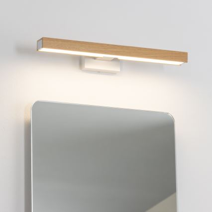 Brilagi - LED Fürdőszobai tükörmegvilágítás WOODY MIRROR LED/8W/230V 40 cm IP44 tölgy/fehér