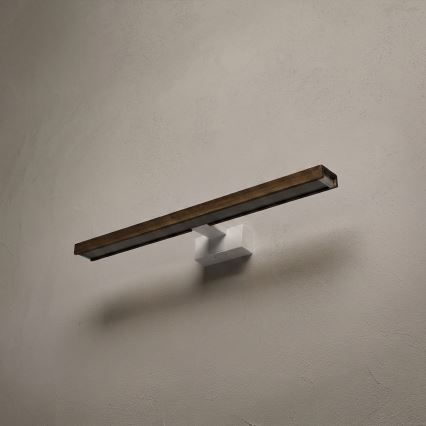 Brilagi - LED fürdőszobai tükörvilágítás 3 az 1-ben WOODY MIRROR 3v1 LED/12W/230V 60 cm IP44 fehér/tölgy dió