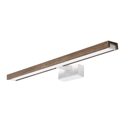 Brilagi - LED fürdőszobai tükörvilágítás 3 az 1-ben WOODY MIRROR 3v1 LED/12W/230V 60 cm IP44 fehér/tölgy dió