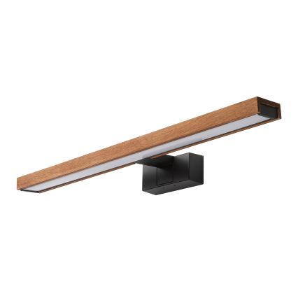 Brilagi - LED fürdőszobai tükörvilágítás 3 az 1-ben WOODY MIRROR LED/12W/230V 60 cm IP44 fekete/tölgy-cseresznye