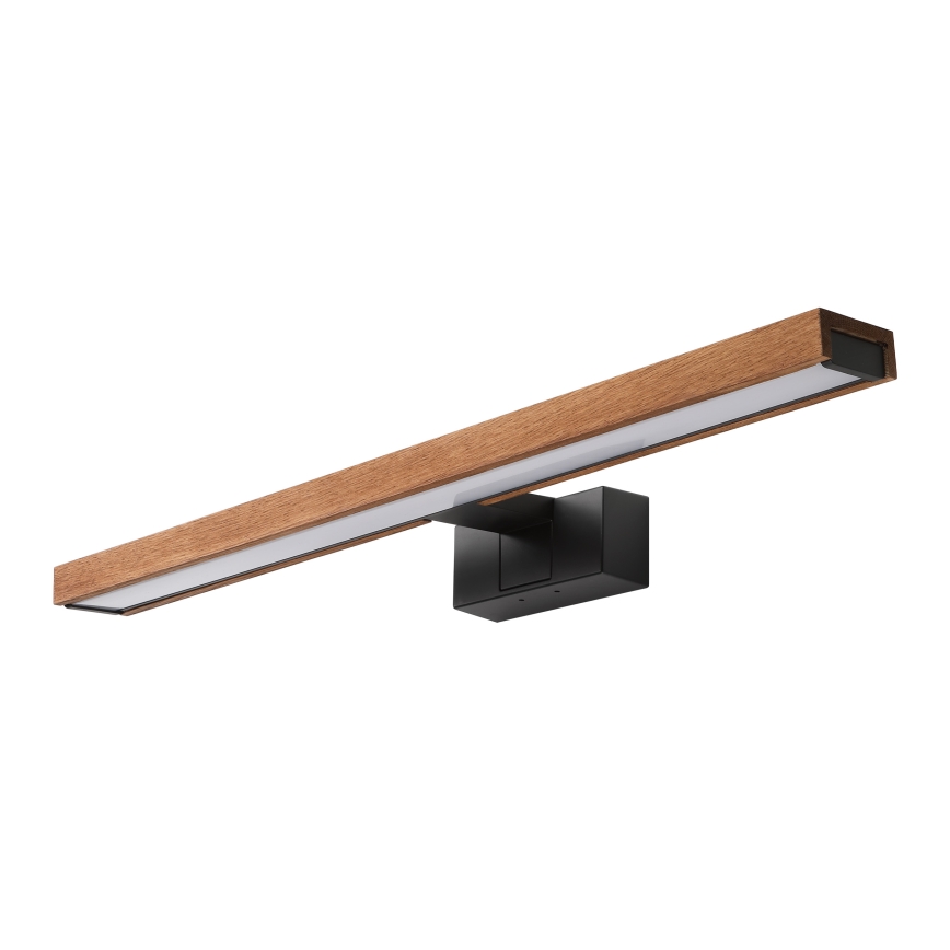 Brilagi - LED fürdőszobai tükörvilágítás 3 az 1-ben WOODY MIRROR LED/12W/230V 60 cm IP44 fekete/tölgy-cseresznye