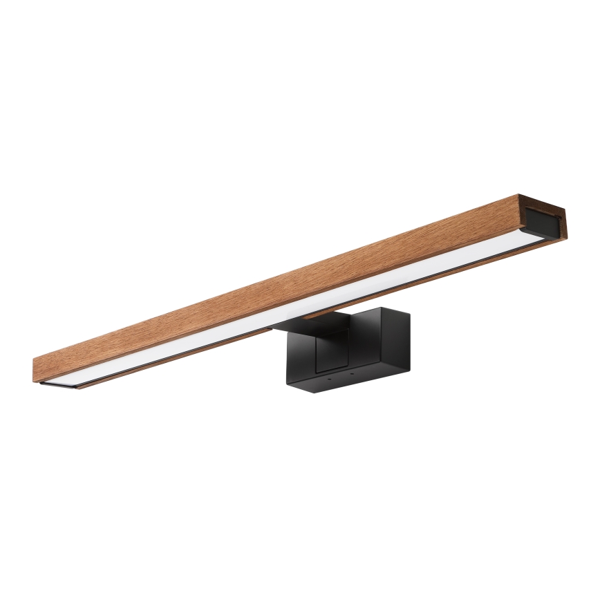 Brilagi - LED fürdőszobai tükörvilágítás 3 az 1-ben WOODY MIRROR LED/12W/230V 60 cm IP44 fekete/tölgy-cseresznye