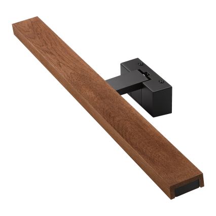Brilagi - LED fürdőszobai tükörvilágítás 3 az 1-ben WOODY MIRROR LED/12W/230V 60 cm IP44 fekete/tölgy-cseresznye