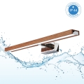 Brilagi - LED fürdőszobai tükörvilágítás 3 az 1-ben WOODY MIRROR LED/12W/230V 60 cm IP44 fényes króm/tölgy-cseresznye