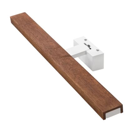 Brilagi - LED fürdőszobai tükörvilágítás 3 az 1-ben WOODY MIRROR LED/12W/230V 60 cm IP44 fehér/tölgy-cseresznye