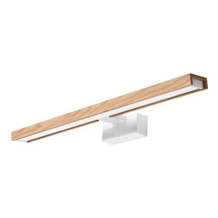 Brilagi - LED fürdőszobai tükörvilágítás 3 az 1-ben WOODY MIRROR LED/12W/230V 60 cm IP44 fehér/tölgy