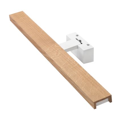 Brilagi - LED fürdőszobai tükörvilágítás 3 az 1-ben WOODY MIRROR LED/12W/230V 60 cm IP44 fehér/tölgy
