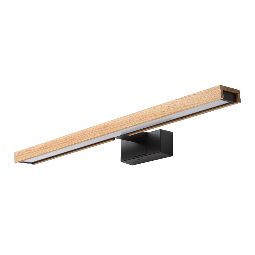 Brilagi - LED fürdőszobai tükörvilágítás 3 az 1-ben WOODY MIRROR LED/12W/230V 60 cm IP44 fekete/tölgy