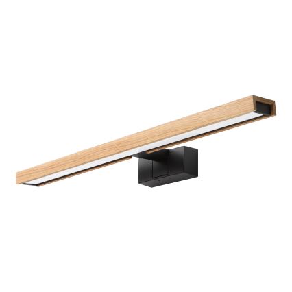 Brilagi - LED fürdőszobai tükörvilágítás 3 az 1-ben WOODY MIRROR LED/12W/230V 60 cm IP44 fekete/tölgy
