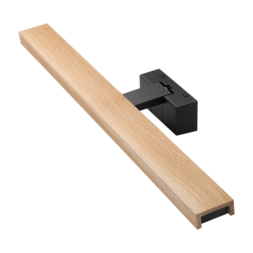 Brilagi - LED fürdőszobai tükörvilágítás 3 az 1-ben WOODY MIRROR LED/12W/230V 60 cm IP44 fekete/tölgy