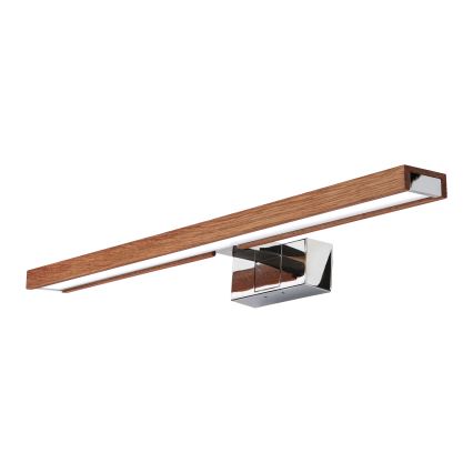 Brilagi - LED fürdőszobai tükörvilágítás 3 az 1-ben WOODY MIRROR LED/12W/230V 60 cm IP44 fényes króm/tölgy-cseresznye
