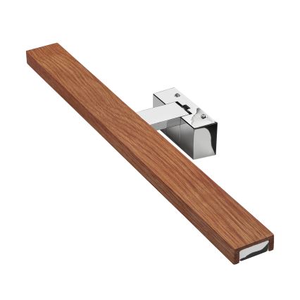 Brilagi - LED fürdőszobai tükörvilágítás 3 az 1-ben WOODY MIRROR LED/12W/230V 60 cm IP44 fényes króm/tölgy-cseresznye