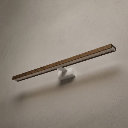 Brilagi - LED fürdőszobai tükörvilágítás 3 az 1-ben WOODY MIRROR LED/15W/230V 80 cm IP44 fehér/tölgy-dió