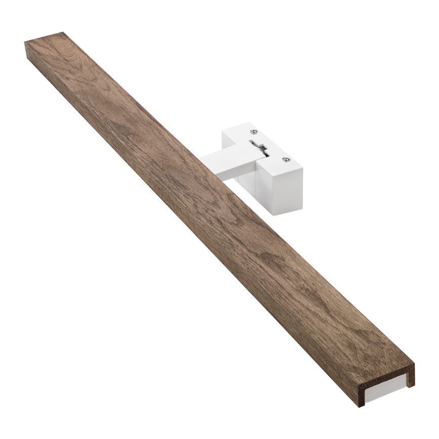 Brilagi - LED fürdőszobai tükörvilágítás 3 az 1-ben WOODY MIRROR LED/15W/230V 80 cm IP44 fehér/tölgy-dió