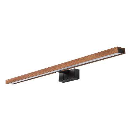 Brilagi - LED fürdőszobai tükörvilágítás 3 az 1-ben WOODY MIRROR LED/15W/230V 80 cm IP44 fekete/tölgy-cseresznye
