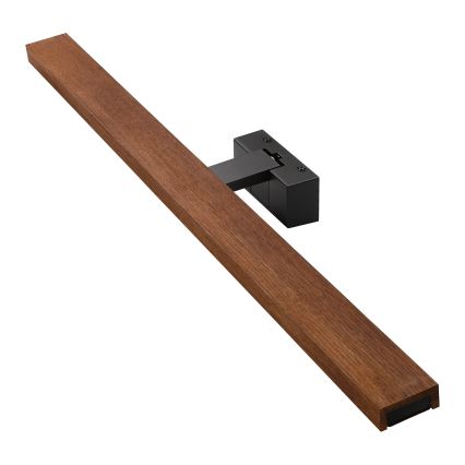Brilagi - LED fürdőszobai tükörvilágítás 3 az 1-ben WOODY MIRROR LED/15W/230V 80 cm IP44 fekete/tölgy-cseresznye