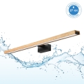 Brilagi - LED fürdőszobai tükörvilágítás 3 az 1-ben WOODY MIRROR LED/15W/230V 80 cm IP44 fekete/tölgy