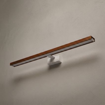 Brilagi - LED fürdőszobai tükörvilágítás 3 az 1-ben WOODY MIRROR LED/15W/230V 80 cm IP44 fehér/tölgy-cseresznye