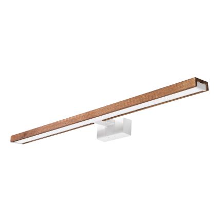 Brilagi - LED fürdőszobai tükörvilágítás 3 az 1-ben WOODY MIRROR LED/15W/230V 80 cm IP44 fehér/tölgy-cseresznye