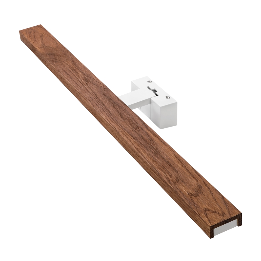 Brilagi - LED fürdőszobai tükörvilágítás 3 az 1-ben WOODY MIRROR LED/15W/230V 80 cm IP44 fehér/tölgy-cseresznye
