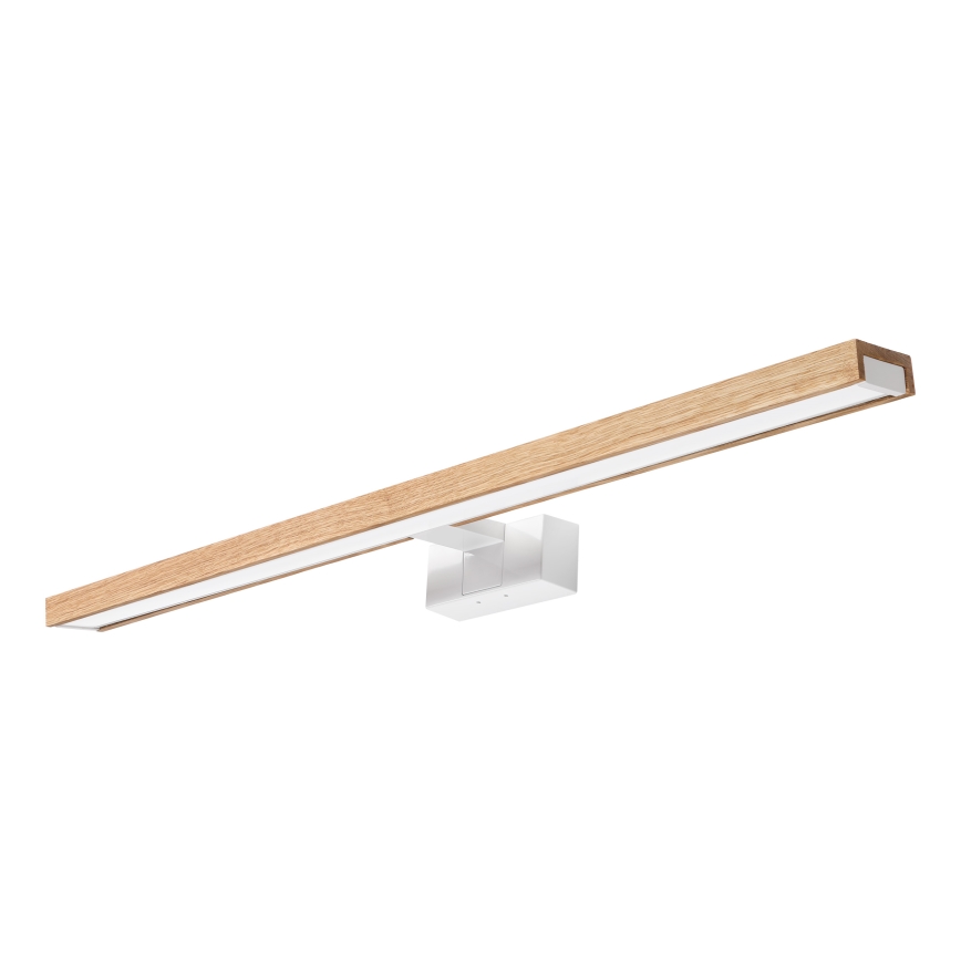 Brilagi - LED fürdőszobai tükörvilágítás 3 az 1-ben WOODY MIRROR LED/15W/230V 80 cm IP44 fehér/tölgy