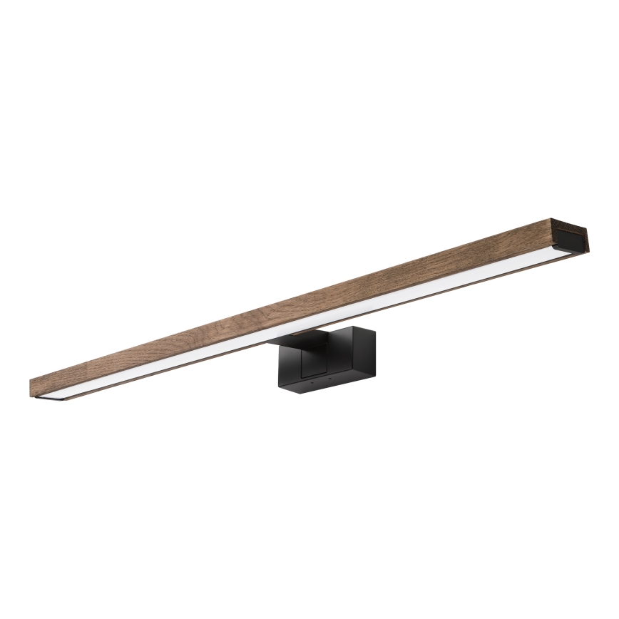 Brilagi - WOODY MIRROR 3 az 1-ben LED fürdőszobai tükörvilágítás LED/15W/230V 80 cm IP44 fekete/tölgy-dió