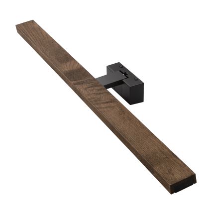 Brilagi - WOODY MIRROR 3 az 1-ben LED fürdőszobai tükörvilágítás LED/15W/230V 80 cm IP44 fekete/tölgy-dió