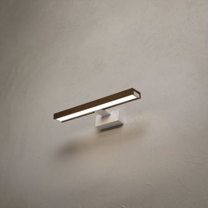 Brilagi - LED fürdőszobai tükörvilágítás 3 az 1-ben WOODY MIRROR LED/8W/230V 40 cm IP44 fehér/tölgy