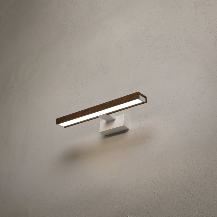Brilagi - LED fürdőszobai tükörvilágítás 3 az 1-ben WOODY MIRROR LED/8W/230V 40 cm IP44 fehér/tölgy