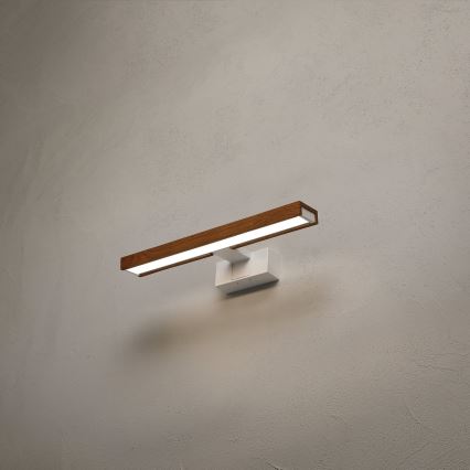 Brilagi - WOODY MIRROR 3 az 1-ben LED fürdőszobai tükörvilágítás LED/8W/230V 40 cm IP44 fehér/tölgy-cseresznye
