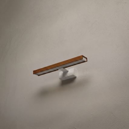 Brilagi - WOODY MIRROR 3 az 1-ben LED fürdőszobai tükörvilágítás LED/8W/230V 40 cm IP44 fehér/tölgy-cseresznye