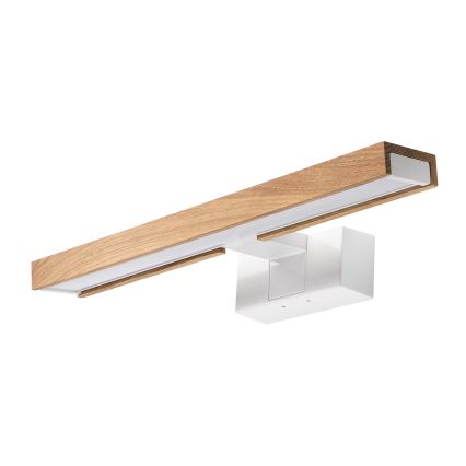 Brilagi - LED fürdőszobai tükörvilágítás 3 az 1-ben WOODY MIRROR LED/8W/230V 40 cm IP44 fehér/tölgy