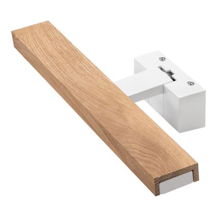 Brilagi - LED fürdőszobai tükörvilágítás 3 az 1-ben WOODY MIRROR LED/8W/230V 40 cm IP44 fehér/tölgy