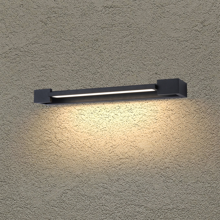Brilagi - LED fürdőszobai tükörvilágítás AQUA LINE LED/12W/230V 45 cm IP44 fekete CRI 90