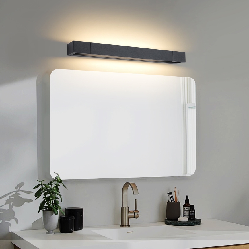 Brilagi - LED fürdőszobai tükörvilágítás AQUA LINE LED/12W/230V 45 cm IP44 fekete CRI 90