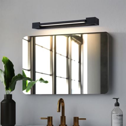 Brilagi - LED fürdőszobai tükörvilágítás AQUA LINE LED/12W/230V 45 cm IP44 fekete CRI 90