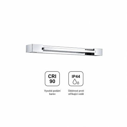 Brilagi - LED fürdőszobai tükörvilágítás AQUA LINE LED/12W/230V 45 cm IP44 fényes króm CRI 90