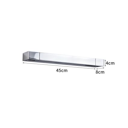 Brilagi - LED fürdőszobai tükörvilágítás AQUA LINE LED/12W/230V 45 cm IP44 fényes króm CRI 90